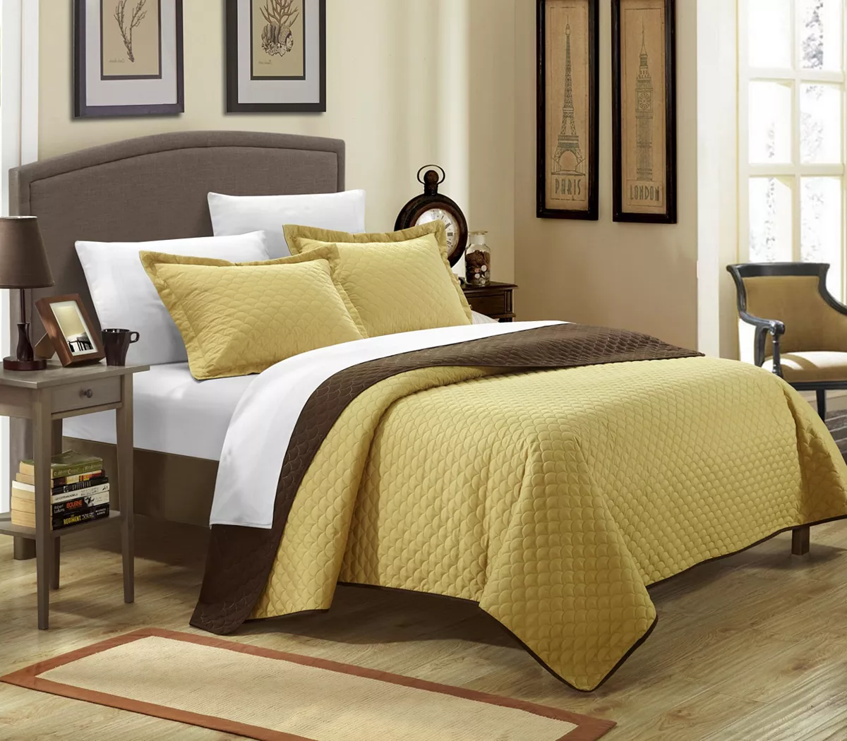 Chic Home Teresa 3 Piece King Quilt Set - Image 4