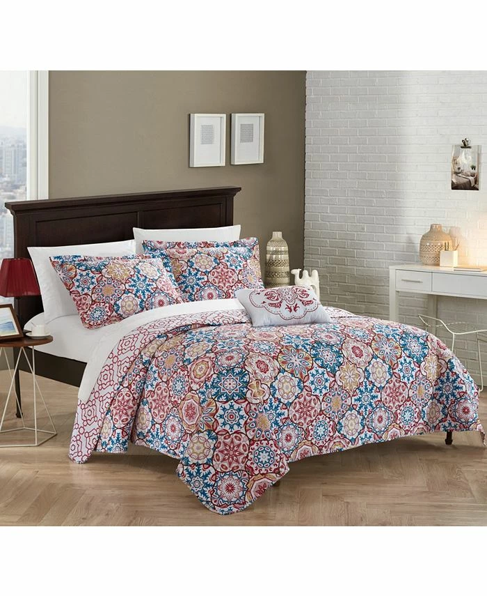 Chic Home Aspen 4 Piece Queen Quilt Set