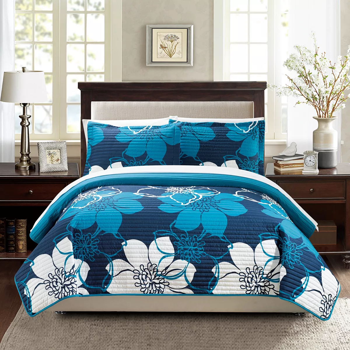 Chic Home Woodside 7 Piece Queen Bed In A Bag Quilt Set