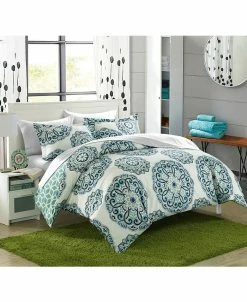Chic Home Ibiza 7 Piece Full/Queen Bed In A Bag Duvet Set