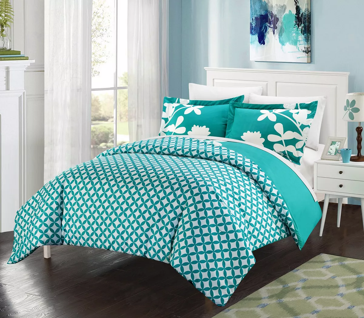 Chic Home Alla Lily 3 Pc King Duvet Cover Set - Image 4