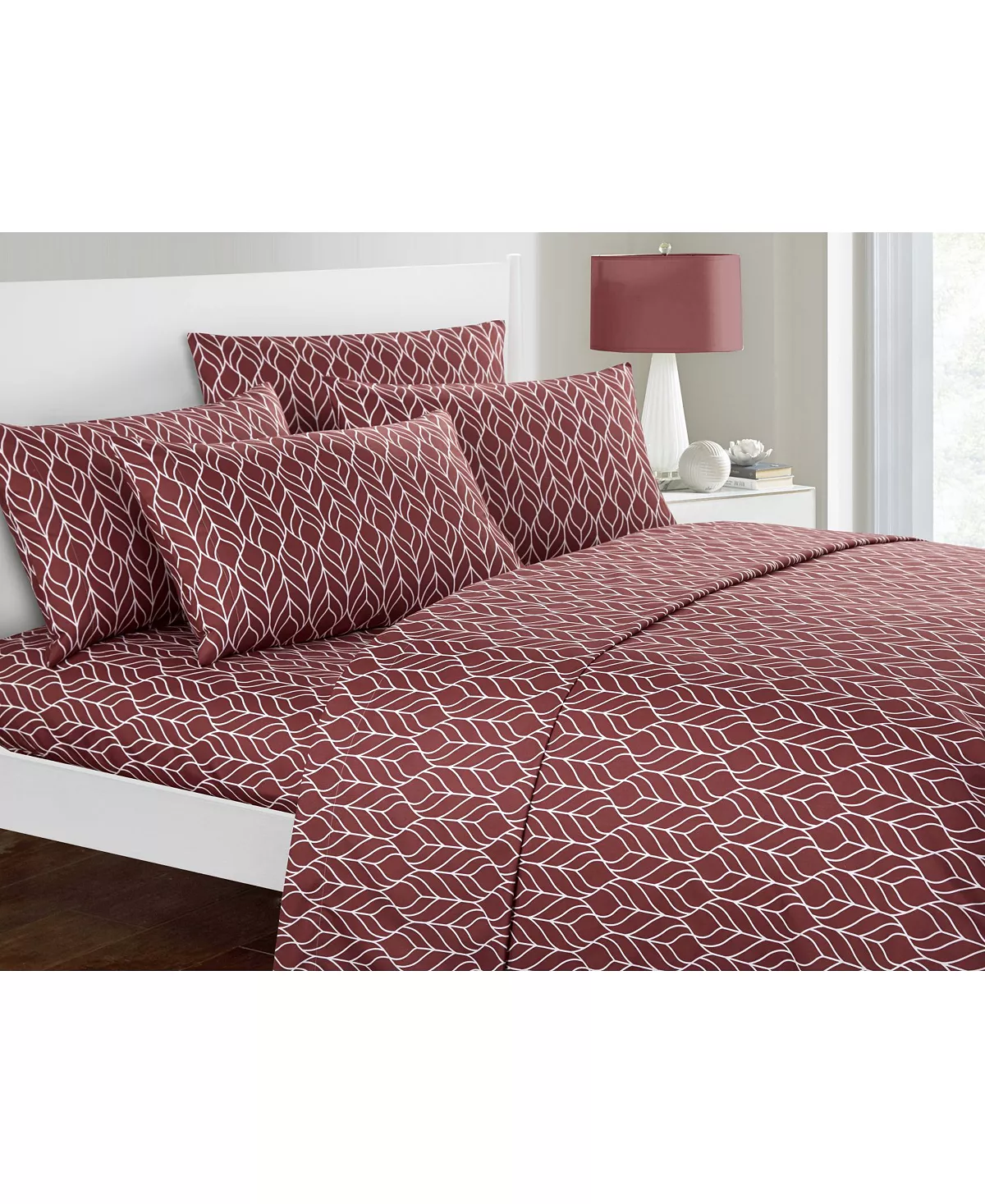 Chic Home Fallen Leaf 6-Pc King Sheet Set - Image 3
