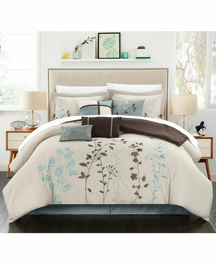 Chic Home Bliss Garden 12-Pc Queen Comforter Set