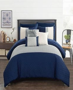 Chic Home Osnat 10 Piece Queen Bed In A Bag Comforter Set