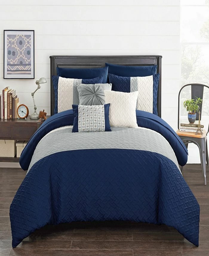 Chic Home Osnat 10 Piece Queen Bed In A Bag Comforter Set