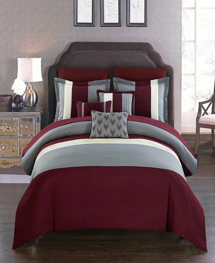 Chic Home Ayelet 8 Piece Twin Bed In A Bag Comforter Set