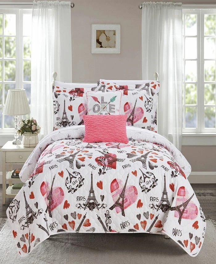 Chic Home Grand Palais 5 Piece Queen Quilt Set