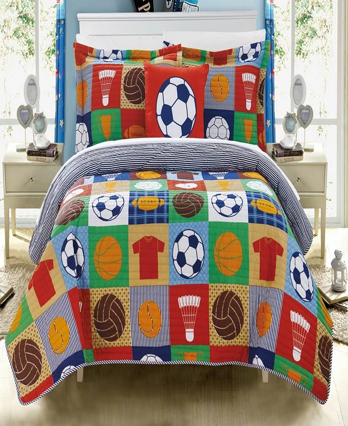 Chic Home Lassic Sport 4 Piece Full Quilt Set