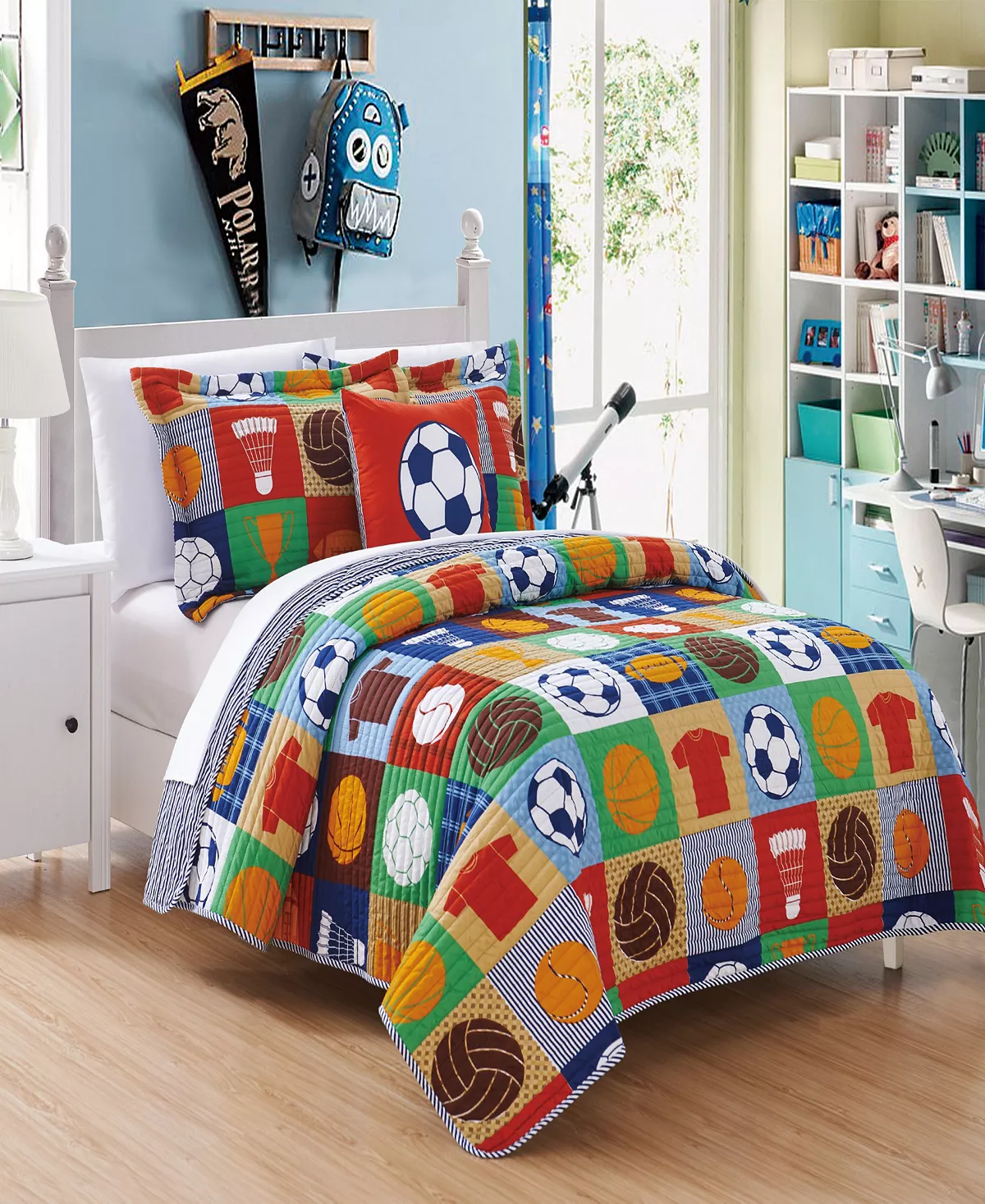 Chic Home Lassic Sport 4 Piece Full Quilt Set - Image 5