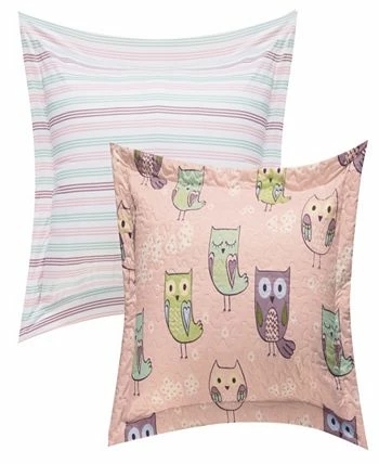 Chic Home Owl Farm 3 Piece Twin Quilt Set - Image 2