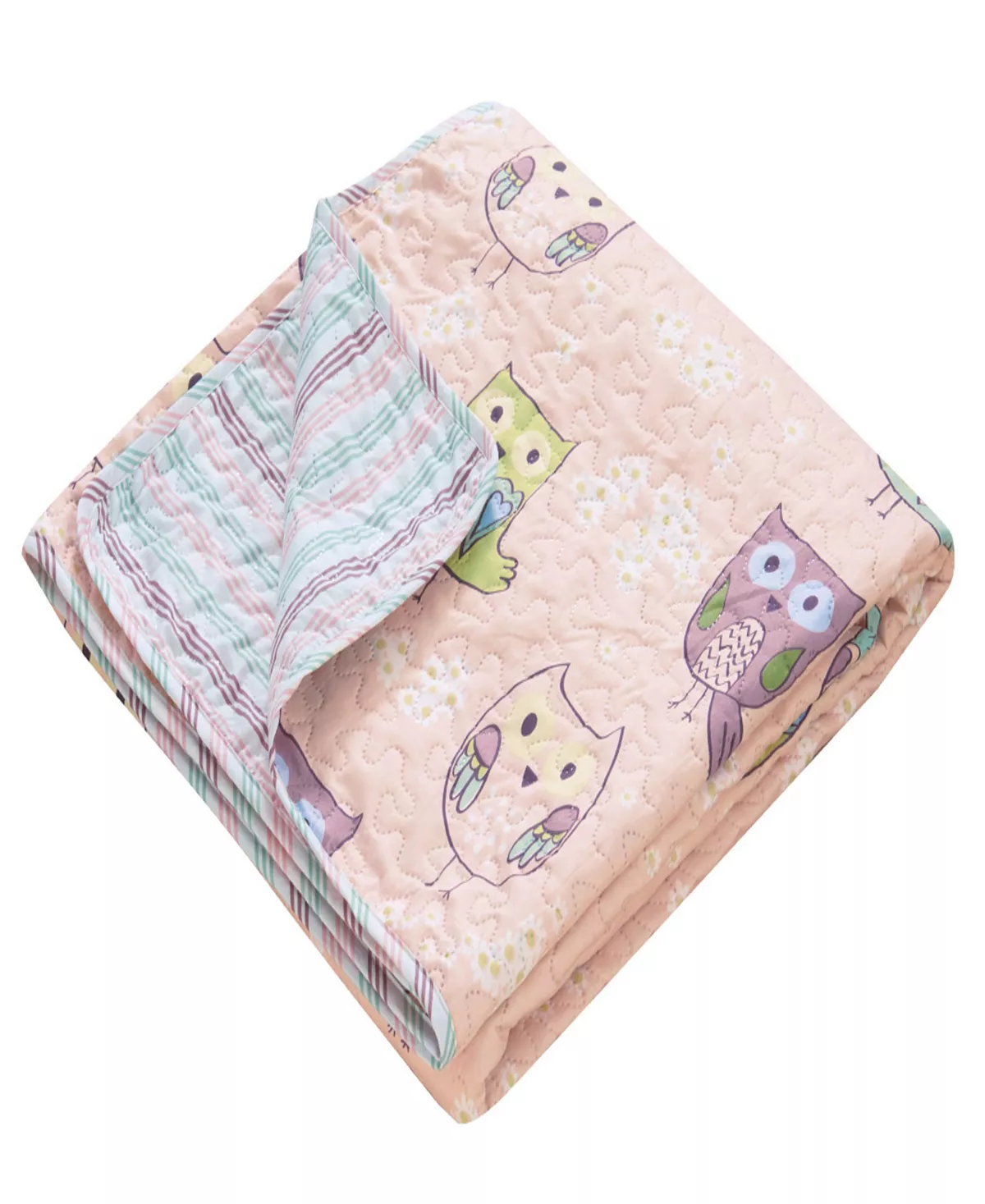 Chic Home Owl Farm 3 Piece Twin Quilt Set - Image 4
