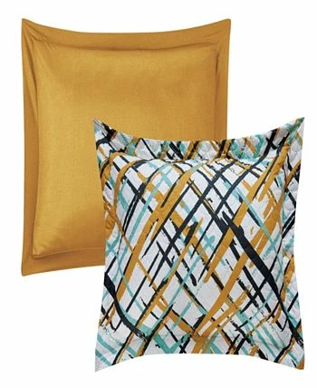 Chic Home Gingham 5 Piece Full Quilt Set - Image 2