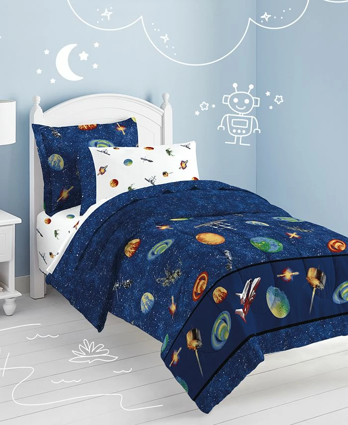 Dream Factory Outer Space Twin Comforter Set