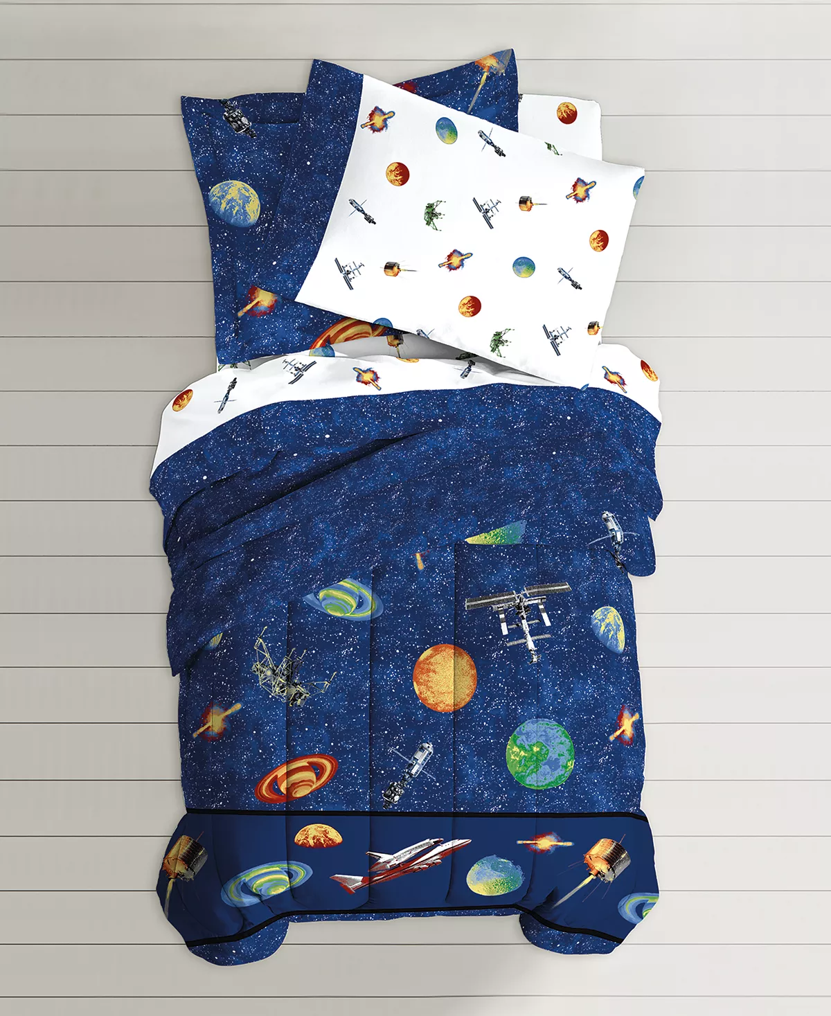 Dream Factory Outer Space Twin Comforter Set - Image 3