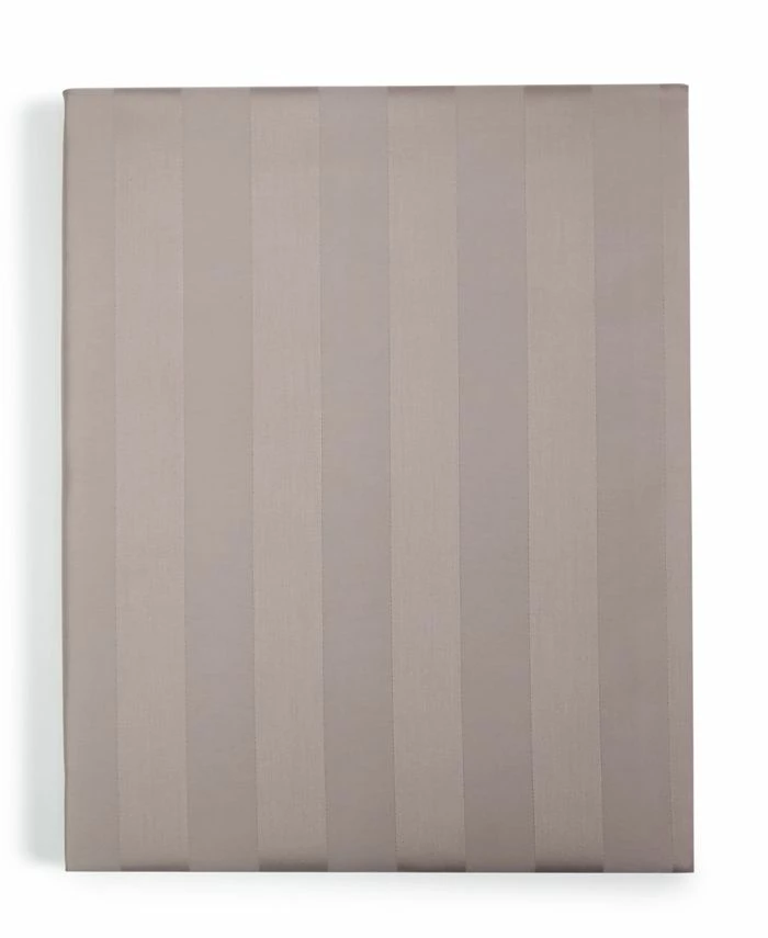 Charter Club 1.5 Stripe 550 Thread Count 100% Supima Cotton Fitted Sheet, Full, Created For Macy's