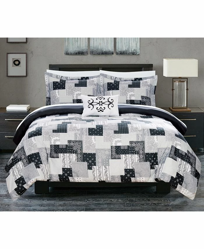Chic Home Utopia 8 Piece King Bed In A Bag Duvet Set