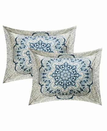 Chic Home Palmer 8 Piece Queen Bed In A Bag Comforter Set - Image 3