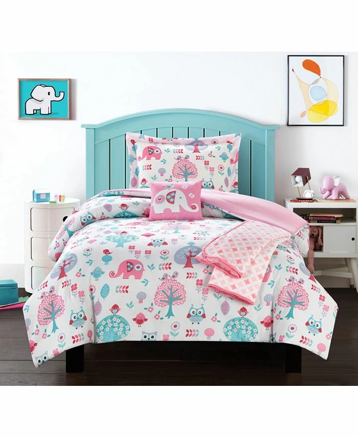 Chic Home Elephant Garden 4 Piece Twin Comforter Set