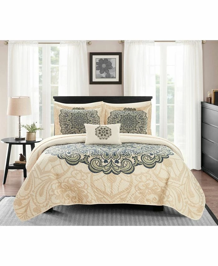 Chic Home Raina 6 Piece Twin X-Long Bed In A Bag Quilt Set