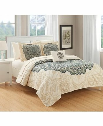 Chic Home Raina 6 Piece Twin X-Long Bed In A Bag Quilt Set - Image 2