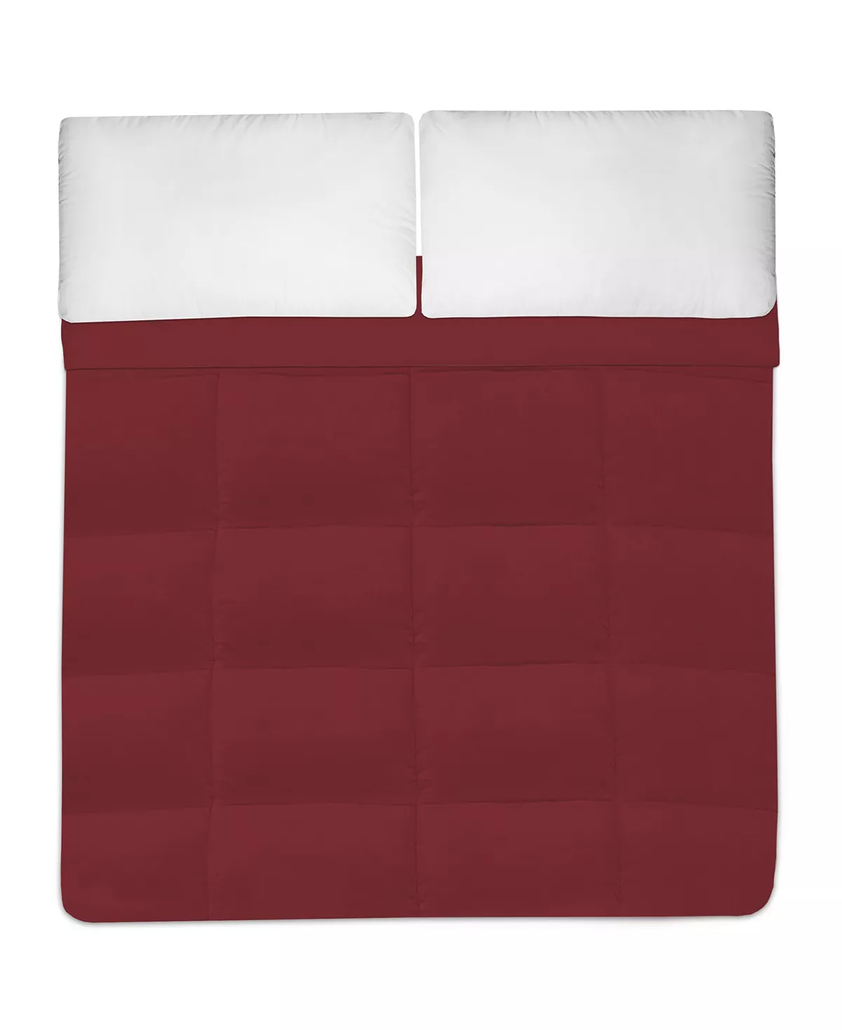 Sweet Home Collection D Color Box Stitch Down Alternative King Comforter - Image 14