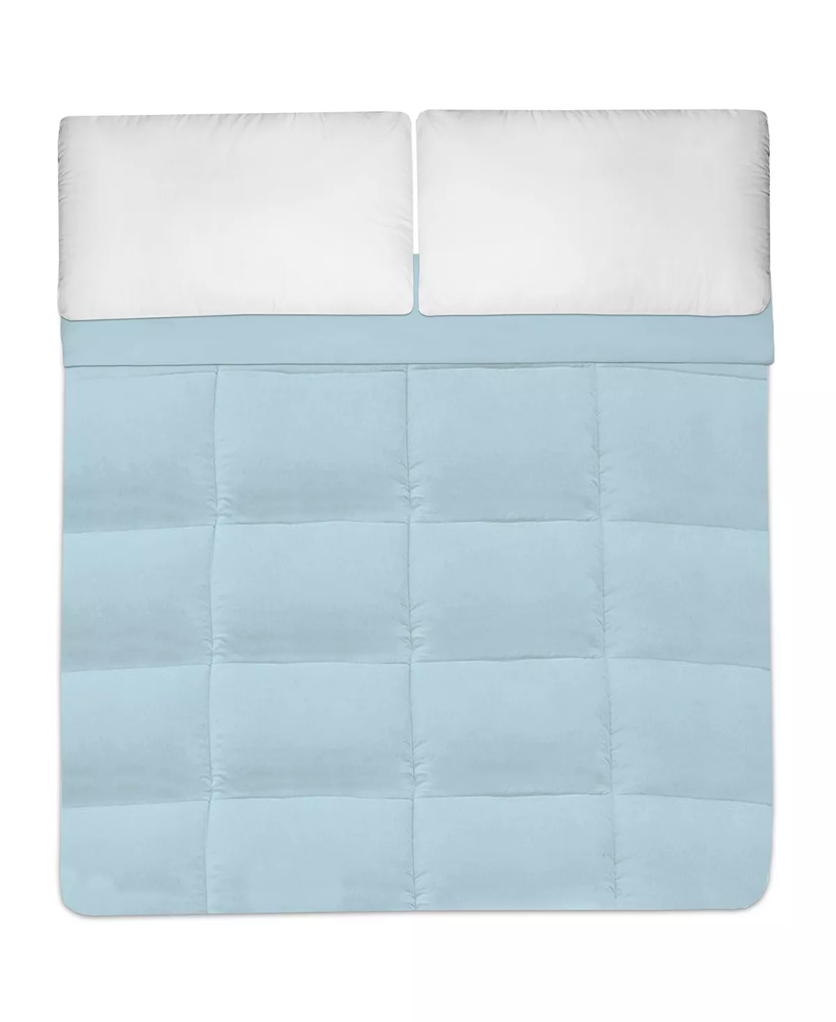Sweet Home Collection D Color Box Stitch Down Alternative King Comforter - Image 13