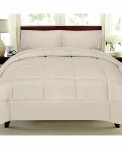 Sweet Home Collection D Color Box Stitch Down Alternative King Comforter