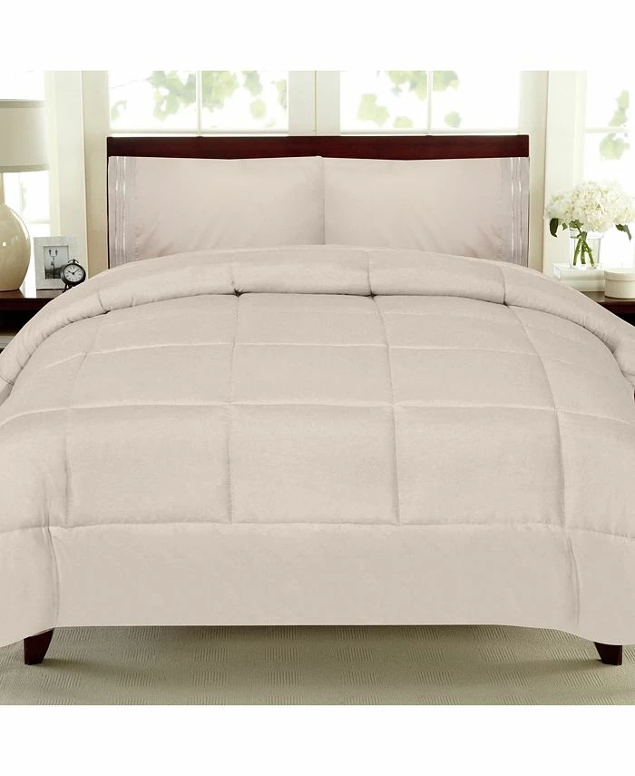 Sweet Home Collection D Color Box Stitch Down Alternative King Comforter