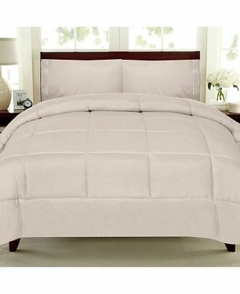 Sweet Home Collection D Color Box Stitch Down Alternative King Comforter - Image 5