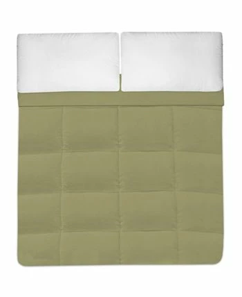 Sweet Home Collection LOSEOUT! Solid Color Box Stitch Down Alternative Full Comforter - Image 5