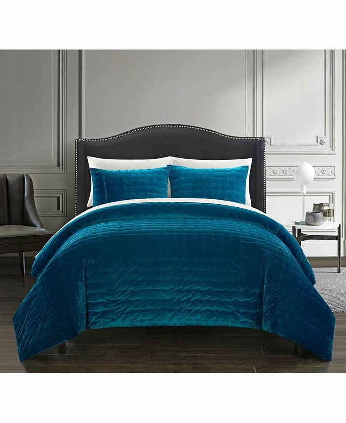 Chic Home Yna 3-Pc. King Velvet Comforter Set