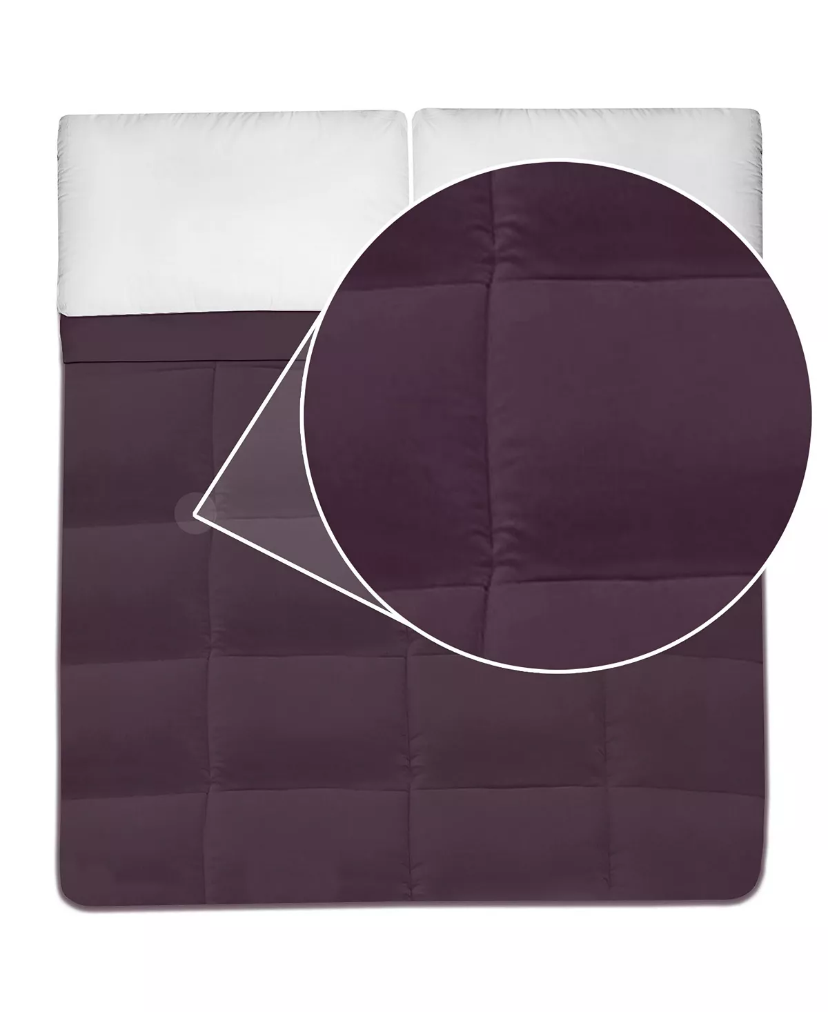 Sweet Home Collection D Color Box Stitch Down Alternative King Comforter - Image 19