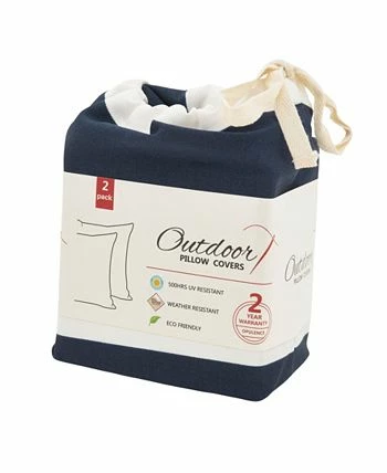 Saro Lifestyle Ped Pillow - Cover Only, Set Of 2, 17 X 17 - Image 2