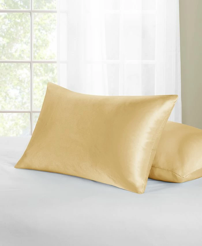 Home Design Standard/Queen 2-Pc. Satin Pillow Protector Set, Created For Macy's
