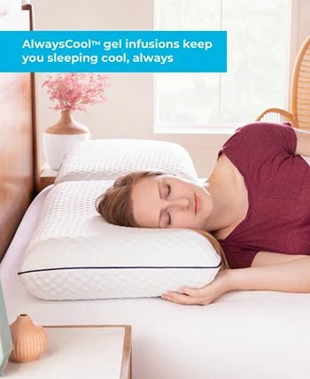 Linenspa AlwaysCool Gel Memory Foam Pillow, Standard - Image 3