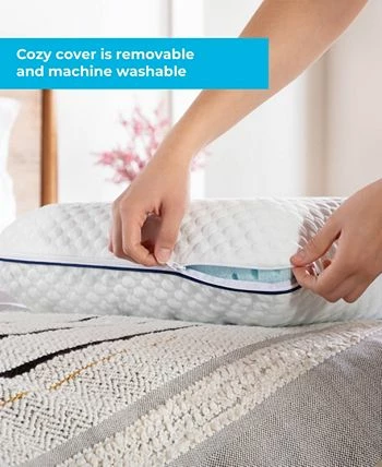 Linenspa AlwaysCool Gel Memory Foam Pillow, Standard - Image 5
