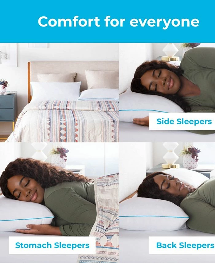 Linenspa Shredded Memory Foam Pillow 2-Pack, Queen - Image 4