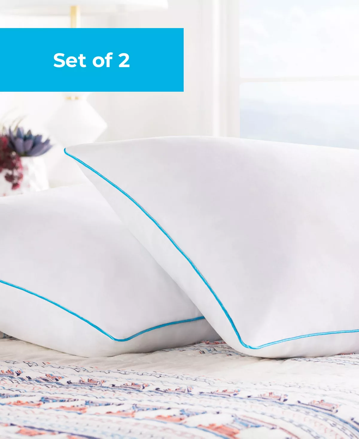 Linenspa Shredded Memory Foam Pillow 2-Pack, Queen - Image 9