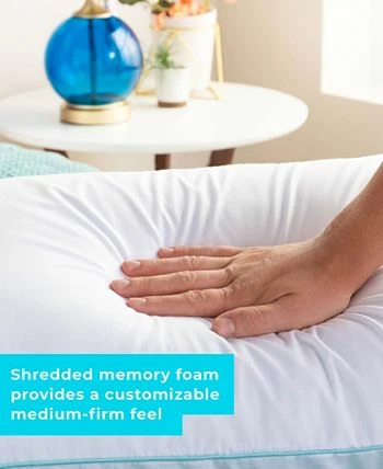 Linenspa Gel Encased Shredded Memory Foam Pillow, Standard - Image 7
