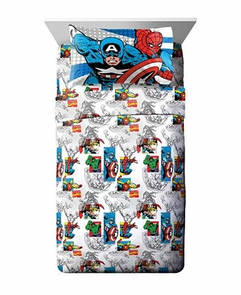 Marvel Avengers 3-Piece Twin Sheet Set - Image 2
