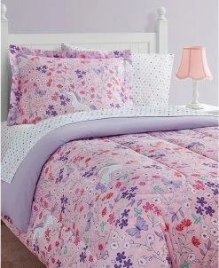Design Studio Unicorn Floral 8-Piece Twin Comforter Set