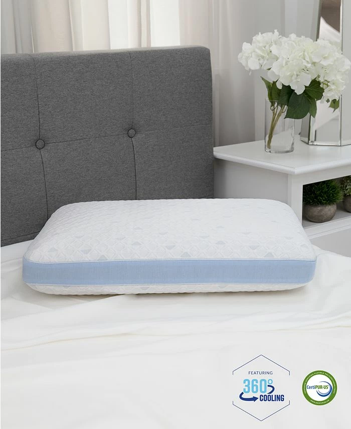 SensorGel Cold Touch Gusseted Gel-Infused Memory Foam Pillow - Oversized