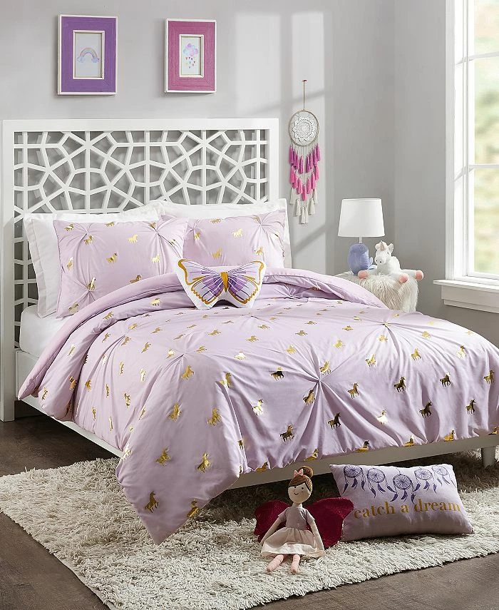 Jessica Simpson Fiona Unicorn Twin 3-Piece Comforter Set