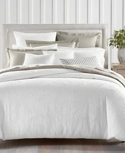 Charter Club Woven Leaves 2-Pc. Duvet Cover Set, Twin, Created For Macy's