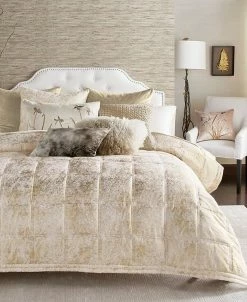 Michael Aram Tallic Textured Coverlet Queen Quilt