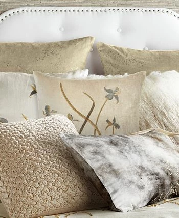 Michael Aram Iris Embroidered Velvet Decorative Pillow 18 X 18 - Image 2