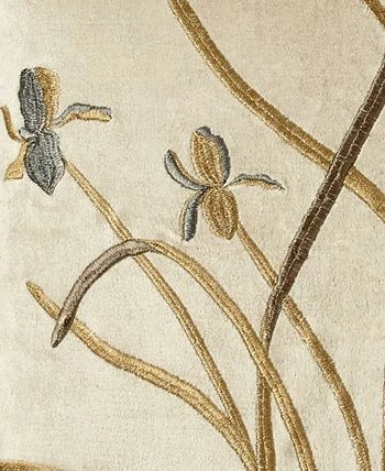 Michael Aram Iris Embroidered Velvet Decorative Pillow 18 X 18 - Image 3