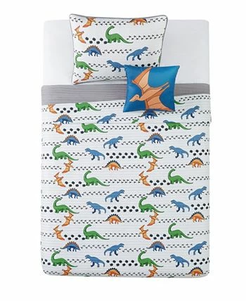 My World Dino Tracks Twin 3 Piece Quilt Set - Image 3