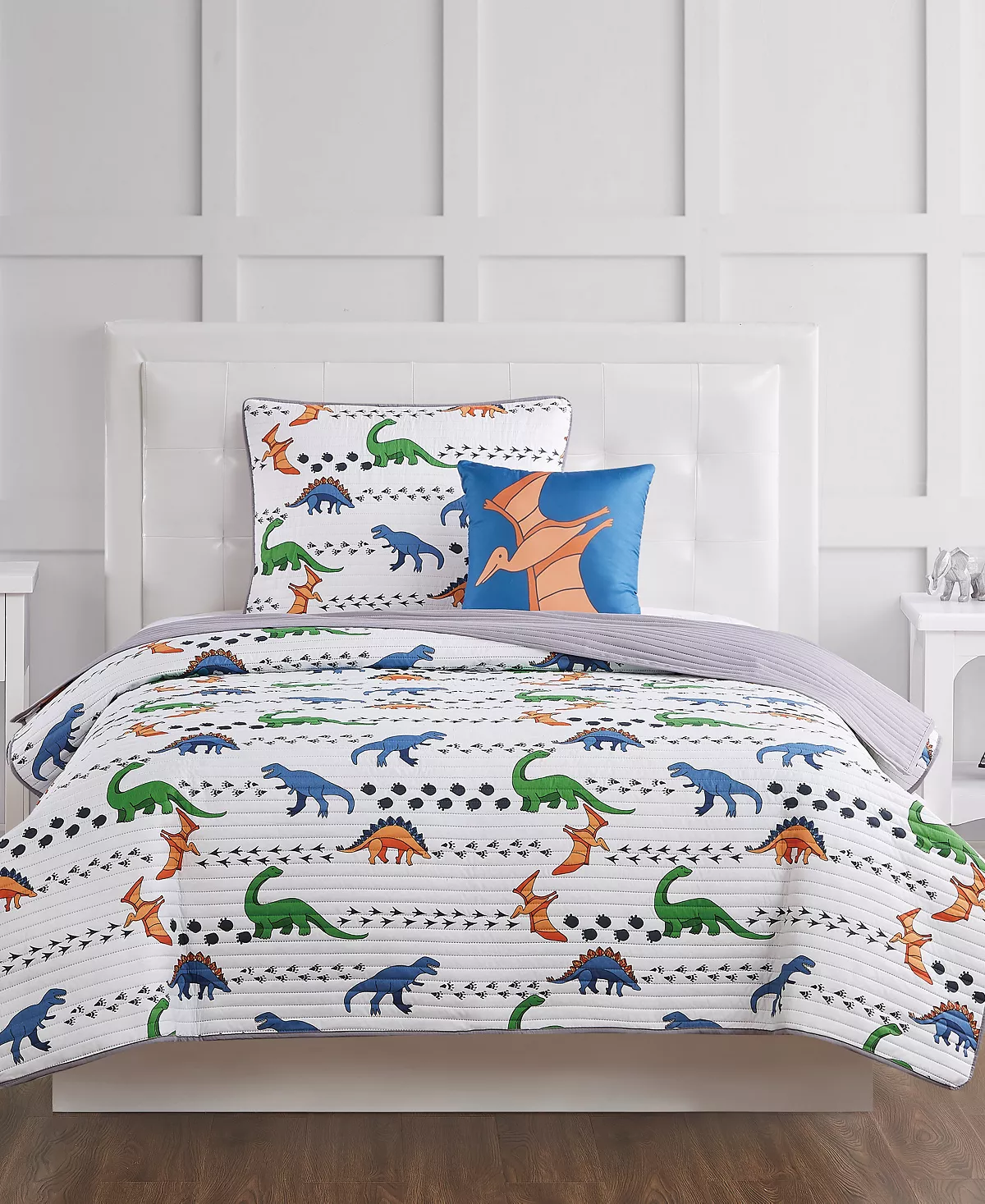 My World Dino Tracks Twin 3 Piece Quilt Set - Image 5