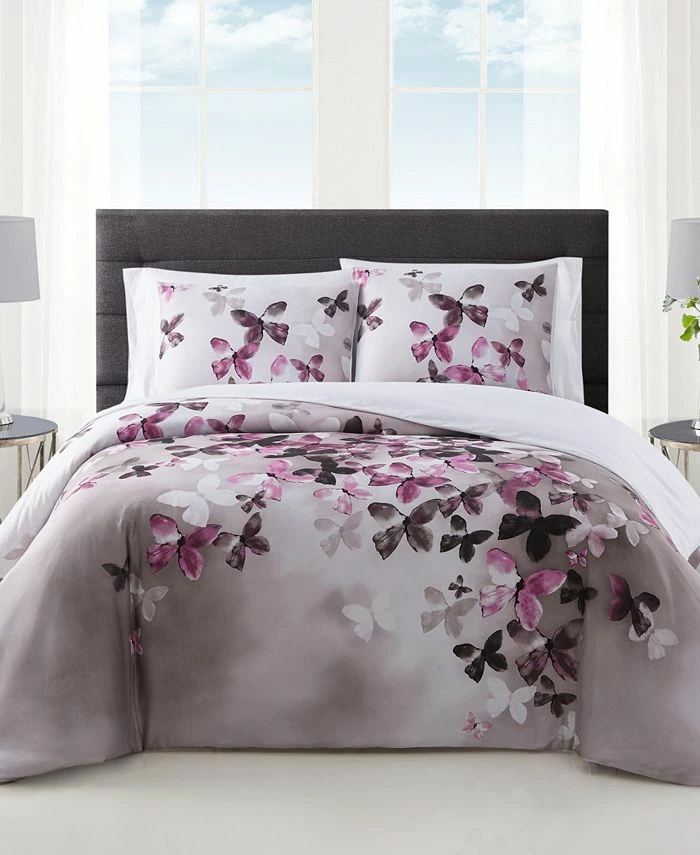 Vince Camuto Home Lissara 3 Piece Comforter Set, Full/Queen